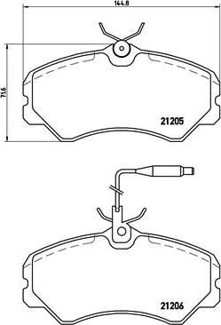 Brembo P 23 023 - Kit de plaquettes de frein, frein à disque www.avaruosad.ee