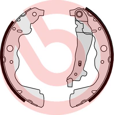 Brembo S 68 546 - Brake Set, drum brakes www.avaruosad.ee