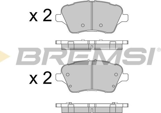 Bremsi BP3545 - Brake Pad Set, disc brake www.avaruosad.ee