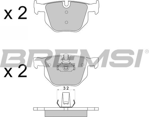 Bremsi BP3509 - Brake Pad Set, disc brake www.avaruosad.ee