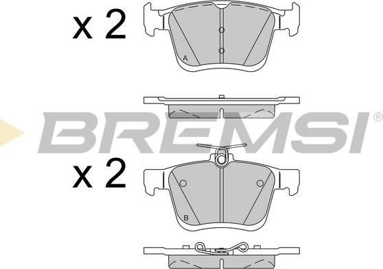 Bremsi BP3518 - Brake Pad Set, disc brake www.avaruosad.ee