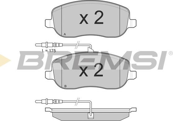 Bremsi BP3028 - Brake Pad Set, disc brake www.avaruosad.ee