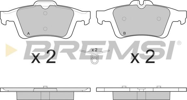 Bremsi BP3217 - Brake Pad Set, disc brake www.avaruosad.ee