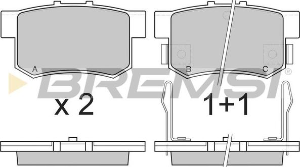 Bremsi BP2483 - Brake Pad Set, disc brake www.avaruosad.ee