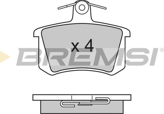 Bremsi BP2612 - Brake Pad Set, disc brake www.avaruosad.ee