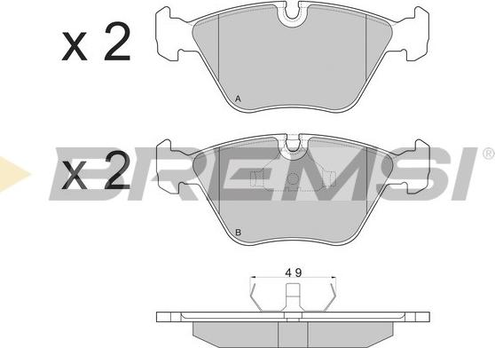 Bremsi BP2381 - Brake Pad Set, disc brake www.avaruosad.ee
