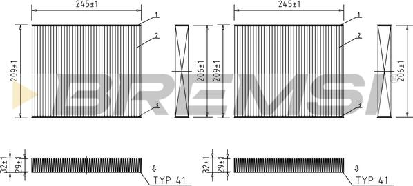 Bremsi FC0931 - Filtre, air de l'habitacle www.avaruosad.ee