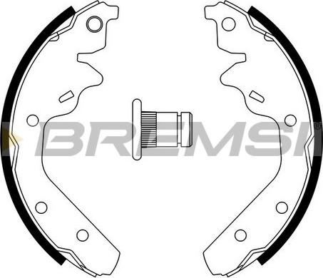 Bremsi GF4519 - Комплект тормозных башмаков, барабанные www.avaruosad.ee