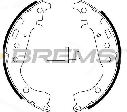 Bremsi GF0951 - Pidurikomplekt, trummelpidurid www.avaruosad.ee