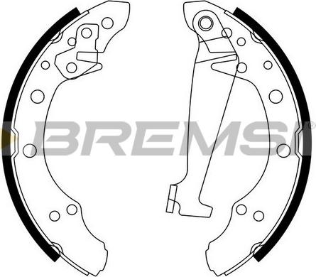 Bremsi GF0556 - Brake Set, drum brakes www.avaruosad.ee