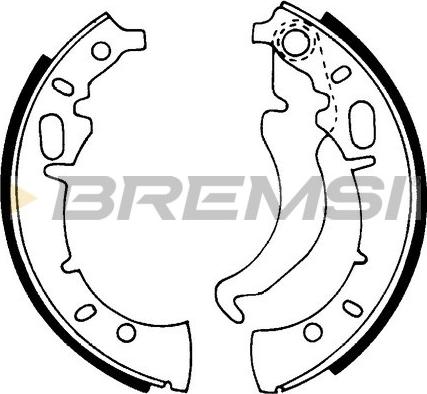 Bremsi GF0011 - Brake Set, drum brakes www.avaruosad.ee