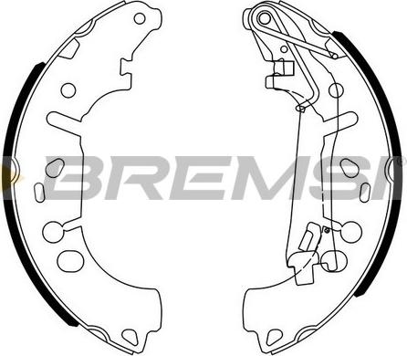 Bremsi GF0146 - Brake Set, drum brakes www.avaruosad.ee