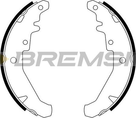 Bremsi GF0182 - Brake Set, drum brakes www.avaruosad.ee