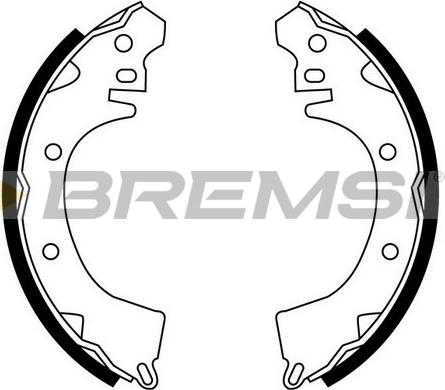 Bremsi GF0815 - Brake Set, drum brakes www.avaruosad.ee