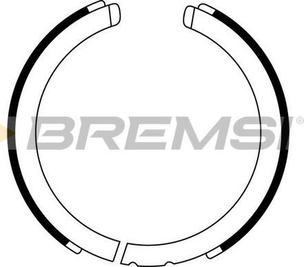Bremsi GF0875 - Brake Shoe Set, parking brake www.avaruosad.ee