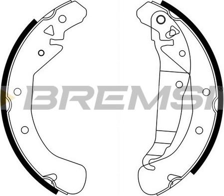 Bremsi GF0358 - Brake Set, drum brakes www.avaruosad.ee