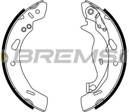 Bremsi GF0249 - Brake Set, drum brakes www.avaruosad.ee