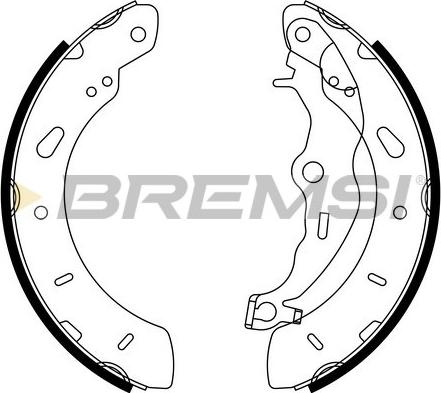 Bremsi GF0248 - Brake Set, drum brakes www.avaruosad.ee
