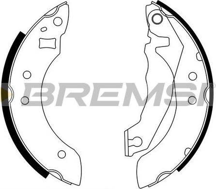 Bremsi GF0200 - Brake Set, drum brakes www.avaruosad.ee