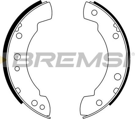Bremsi GF0211 - Brake Set, drum brakes www.avaruosad.ee