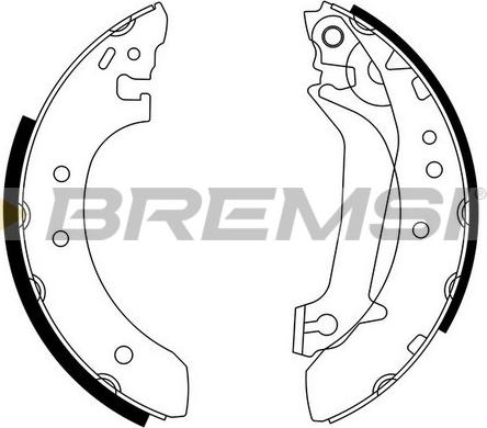 Bremsi GF0236 - Brake Set, drum brakes www.avaruosad.ee