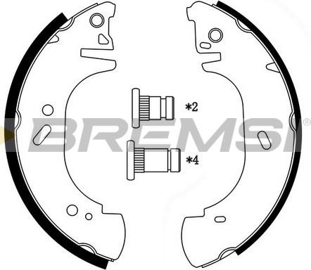 Bremsi GF0233 - Brake Set, drum brakes www.avaruosad.ee