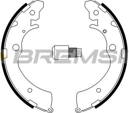 Bremsi GF0706 - Brake Set, drum brakes www.avaruosad.ee