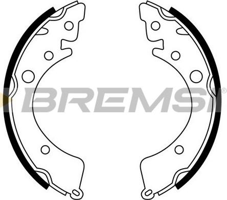 Bremsi GF0702 - Brake Set, drum brakes www.avaruosad.ee