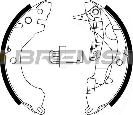 Bremsi GF0730-1 - Brake Set, drum brakes www.avaruosad.ee