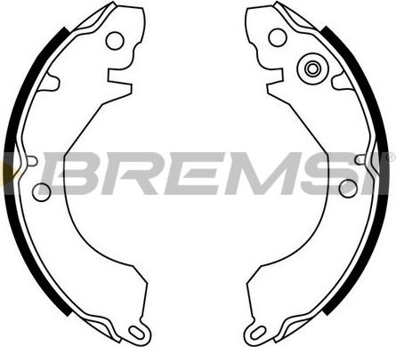 Bremsi GF0730 - Brake Set, drum brakes www.avaruosad.ee