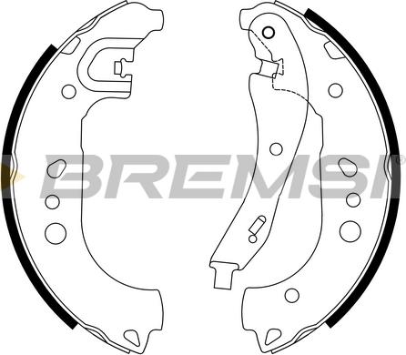 Bremsi GF1116 - Brake Set, drum brakes www.avaruosad.ee
