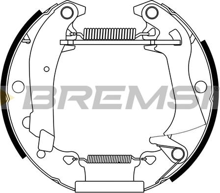 Bremsi GK0410 - Brake Set, drum brakes www.avaruosad.ee