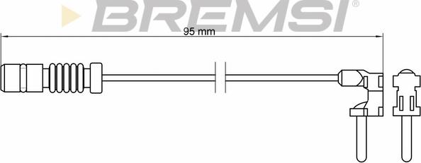 Bremsi WI0501 - Сигнализатор, износ тормозных колодок www.avaruosad.ee