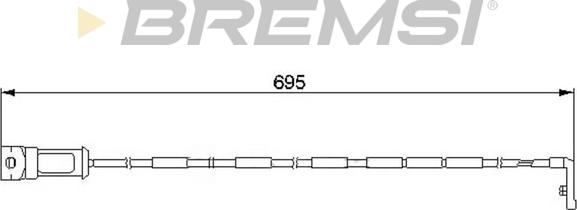 Bremsi WI0527 - Warning Contact, brake pad wear www.avaruosad.ee