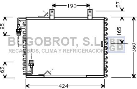 BUGOBROT 62-BW5147 - Condenser, air conditioning www.avaruosad.ee
