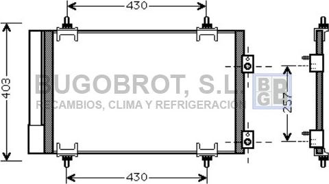 BUGOBROT 62-CN5231 - Condenser, air conditioning www.avaruosad.ee