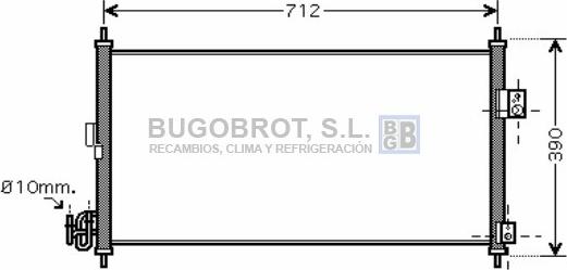 BUGOBROT 62-DN5263 - Condenser, air conditioning www.avaruosad.ee
