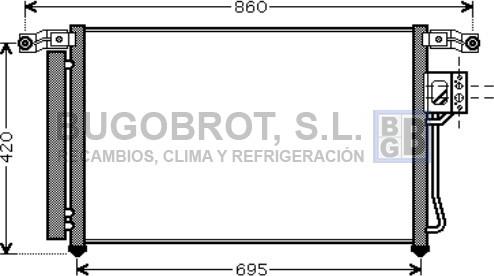 BUGOBROT 62-HY5175 - Condenser, air conditioning www.avaruosad.ee