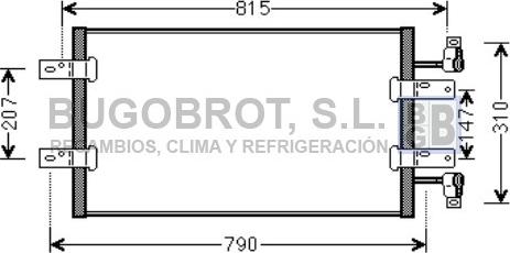 BUGOBROT 62-RT5451 - Condenser, air conditioning www.avaruosad.ee
