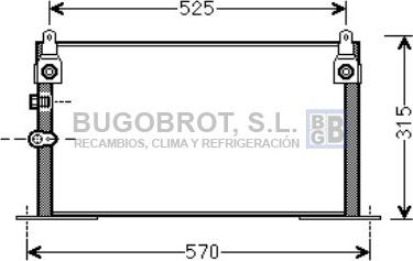 BUGOBROT 62-TO5585 - Kondensor, klimatanläggning www.avaruosad.ee