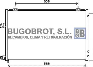 BUGOBROT 62-TO5679 - Condenser, air conditioning www.avaruosad.ee