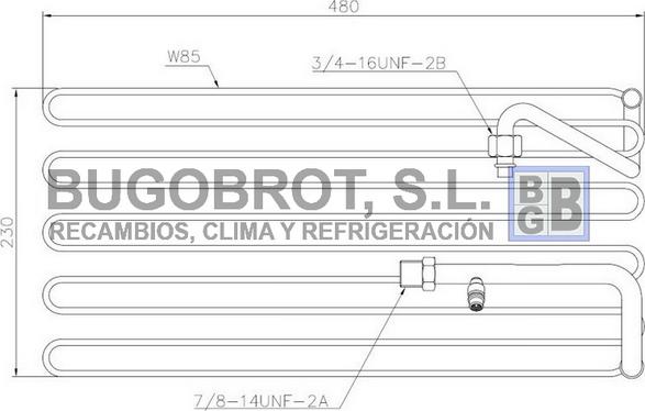 BUGOBROT 70-VOI105 - Испаритель, кондиционер www.avaruosad.ee