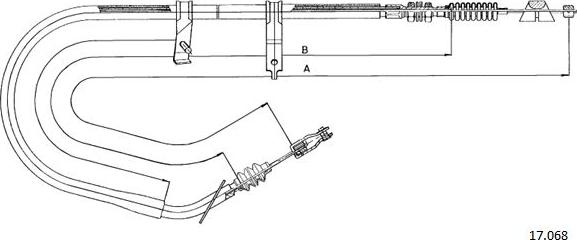 Cabor 17.068 - Cable, parking brake www.avaruosad.ee