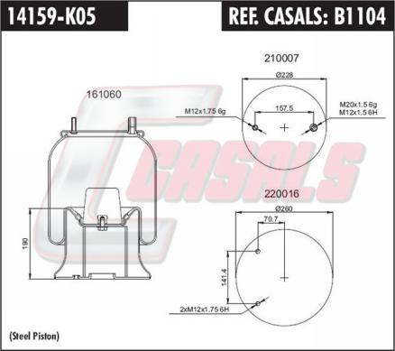 Casals B1104 - Boot, air suspension www.avaruosad.ee