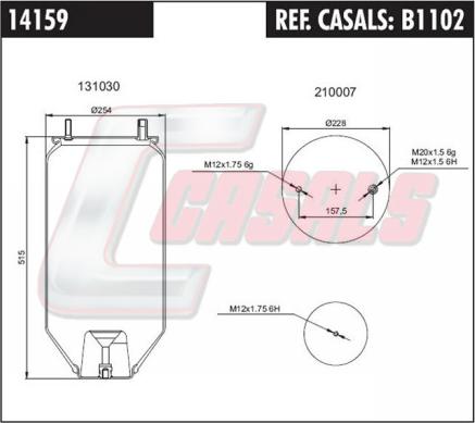Casals B1102 - Boot, air suspension www.avaruosad.ee