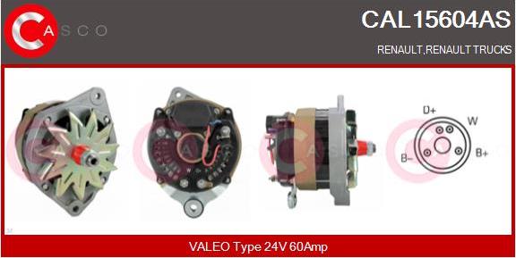 Casco CAL15604AS - Ģenerators www.avaruosad.ee