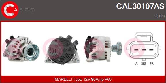 Casco CAL30107AS - Alternador www.avaruosad.ee