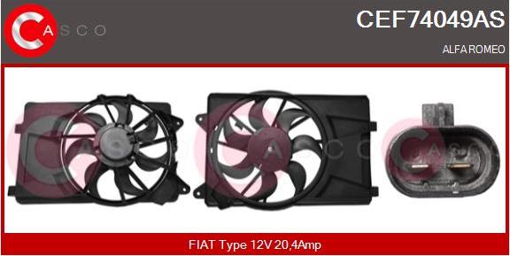 Casco CEF74049AS - Electric Motor, radiator fan www.avaruosad.ee