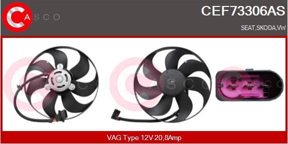 Casco CEF73306AS - Fan, radiator www.avaruosad.ee