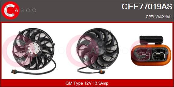 Casco CEF77019AS - Electric Motor, radiator fan www.avaruosad.ee